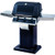 MHP WHRG4DD Hybrid Propane Gas Grill W/SearMagic Grids On Black Patio Base