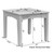 Berlin Gardens Classic Terrace End Table - CTET2520