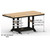 Berlin Gardens Garden Classic Standard Top 33" x 66" Rectangular Dining Table - GCRT3366D
