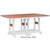Berlin Gardens Garden Classic Standard Top 44" x 72" Rectangular Dining Table - GCIT4472D