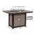 Berlin Gardens Donoma Standard Top 42" x 54" Rectangular Fire Table Dining - DRFT4254D