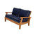 Royal Teak Miami Two Seater Love Seat - Navy