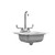 TrueFlame 15"x15" Drop-in Sink - TF-NK-15D