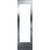 Perlick 24" Stainless Steel Glass Door Panel with 4" Toe Kick and Handle - CR-SG-24PD4