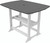 Seaside Casual Portsmouth Bar Table 42 Inch x 56 - SC-085