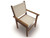 Captiva Casual Royal Teak Sling Stacking Chair-White - RLCAPW -1