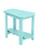 C. R. Plastics Adirondack Side Table, Aqua - LIQUIDATION - T04-LIQ-AQUA