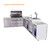 Mont Alpi 6-Burner L-Shaped Deluxe Series Outdoor Kitchen Island with Beverage Center, Kegerator & Corner Fridge Module Plus Extra Drawer Slides Cabinet - MAi805-D90KEGBEVFCDR 3