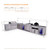 Mont Alpi 6-Burner L-Shaped Deluxe Series Outdoor Kitchen Island with Beverage Center, Kegerator, Kamado &Amp; Corner Fridge Module Plus Extra Drawer Slides Cabinet - MAi805-D90KEGBEVFCKAMDR 1