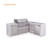 Mont Alpi 6-Burner L-Shaped Deluxe Series Outdoor Kitchen Island with Extra Drawer Slides Cabinet Module - MAi805-D90DR 