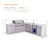 Mont Alpi 6-Burner L-Shaped Deluxe Series Outdoor Kitchen Island with Beverage Center & Xl Storage Cabinet Module - MAi805-D90BEVXL 1