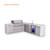 Mont Alpi 6-Burner L-Shaped Deluxe Series Outdoor Kitchen Island with Beverage Center & Extra Drawer Storage - MAi805-D90BEVDR 