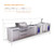 Mont Alpi 4-Burner Deluxe Series Outdoor Kitchen Island with Beverage Center, Kegerator & Corner Fridge Module - MAi400-DKEGBEVFCXL 1