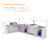 Mont Alpi 4-Burner L-Shaped Deluxe Series Outdoor Kitchen Island with Beverage Center, Kegerator & Corner Fridge Module - MAi400-D90KEGBEVFCDR 1