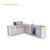 Mont Alpi 4-Burner L-Shaped Deluxe Series Outdoor Kitchen Island with Beverage Center & Extra Storage Cabinet Module - MAi400-D90BEVXL 