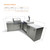 Mont Alpi 4-Burner Original Series Island with 90-Degree Corner & Kegerator - MAi400-90KEG 1