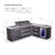 Mont Alpi 6-Burner L-Shaped Black Series Outdoor Kitchen Island with Corner Fridge &Amp; Extra Drawer Slides Cabinet - MAi805-BSS90FCDR 1