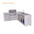 Mont Alpi L-Shaped 4-Burner Deluxe Series Outdoor Kitchen Island with Beverage Center & Corner Fridge Module Plus Extra Drawer Slides Cabinet - MAi400-D90BEVFCDR 2