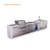 Mont Alpi 4-Burner Deluxe Series Outdoor Kitchen Island with Beverage Center & Kegerator Module Plus Extra Storage Drawer Slides - MAi400-DKEGBEVDR 