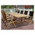 Royal Teak Gala 84"/102"/120" Double Leaf Expansion Table