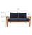 Royal Teak Coastal Two Seater Love Seat