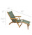 Royal Teak Steamer Folding Sling Lounge