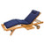Royal Teak Sun Bed Cushion - Navy