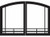 Empire Comfort Systems Mission Arch Door Set for Tahoe 32" Fireplaces - Matte Black