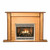 Empire Comfort Systems Standard 36" Corner Cabinet Mantel with Base - Unfinished Hardwood
