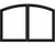Empire Comfort Systems Arch Firebox Doors VBR32GCBL - Matte Black