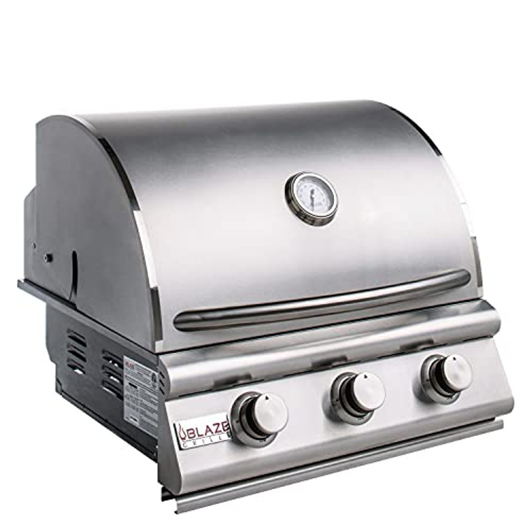 Blaze Prelude LBM 25" 3-Burner Built-in Propane Gas Grill - BLZ-3LBM-LP