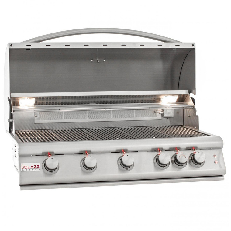 Blaze LTE 40" 5-Burner Built-In Propane Grill With Rear Infrared Burner & Grill Lights - BLZ-5LTE2