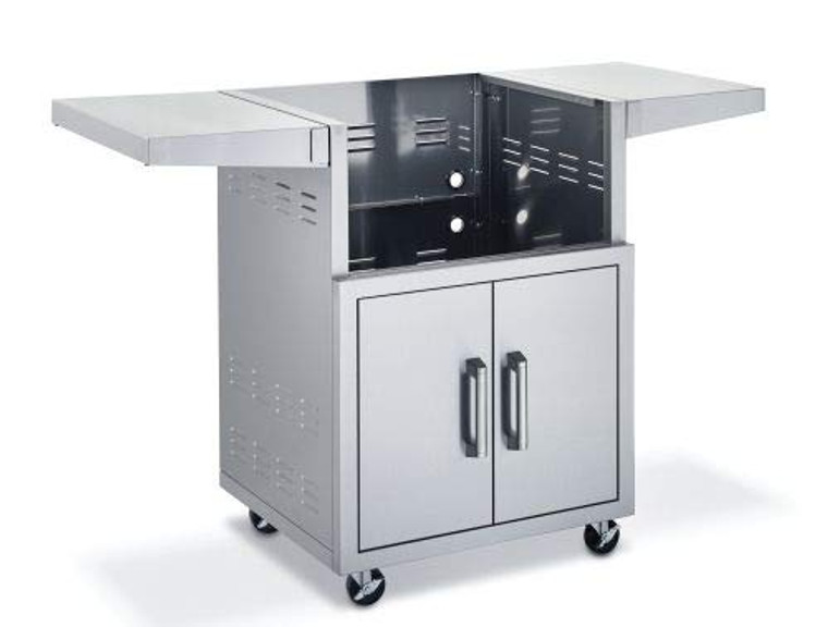 Broilmaster BSACT26 26" SS Cart with 2 Doors and 2 Fold-Down Side Shelves