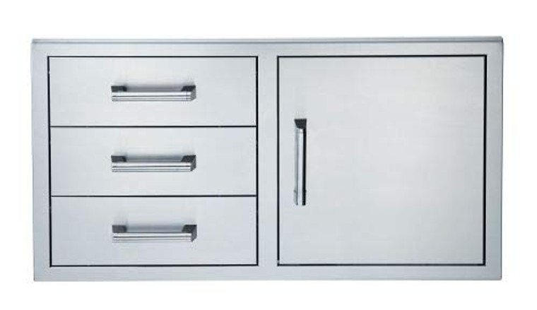 Broilmaster BSAW4222ST Single Door with Triple Drawer