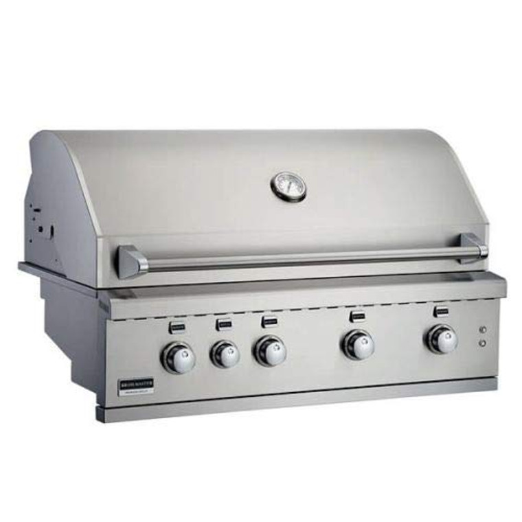 42" SS Built-in Gas Grill with 4 Burner, Work Light and LED Controls - NG