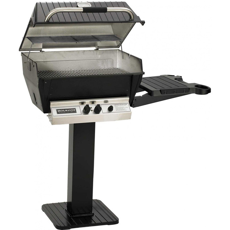 Broilmaster H3 Grill Package 3, Includes 26" Patio Post with Base and Side Shelf Natural Gas