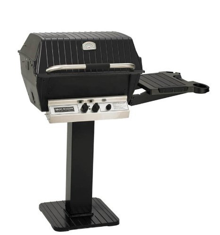 Broilmaster H4 Grill Package, Includes 26" Patio Post with Base and Side Shelf Natural Gas