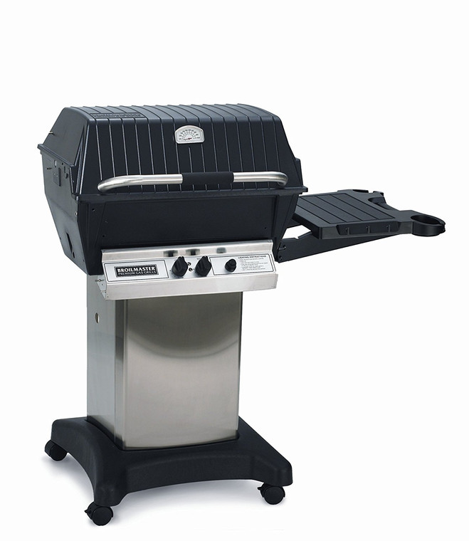 Premium Gas Grill Package 5 with Stainless Cart/Base and Side Shelf