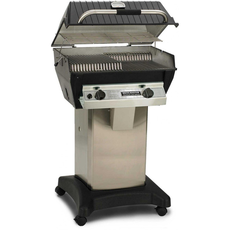 Broilmaster R3 Infrared Propane Gas Grill On Stainless Steel Cart