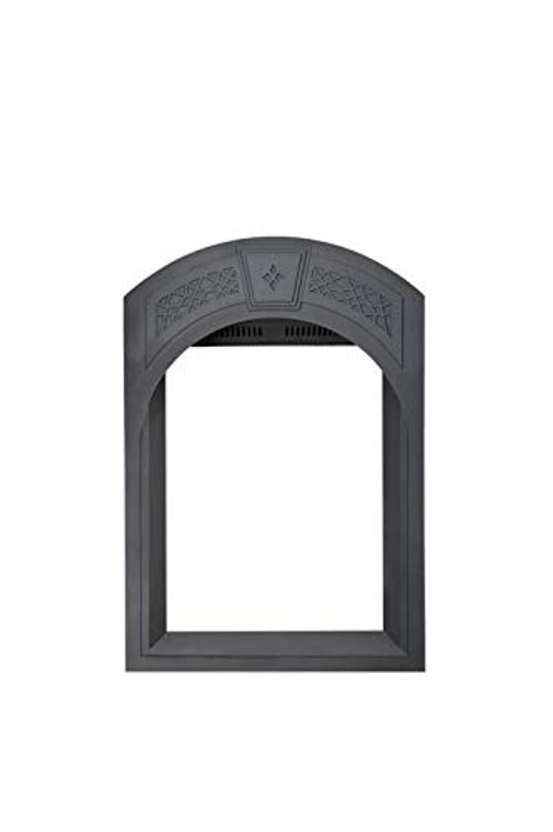 Napoleon Arched Black Heritage Pattern Surround with Safety Barrier