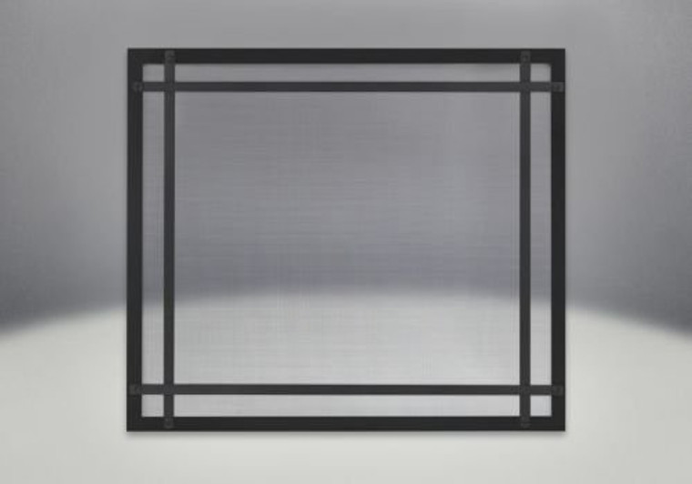 Napoleon DS35K Decorative Safety Barrier with Straight Accents Black