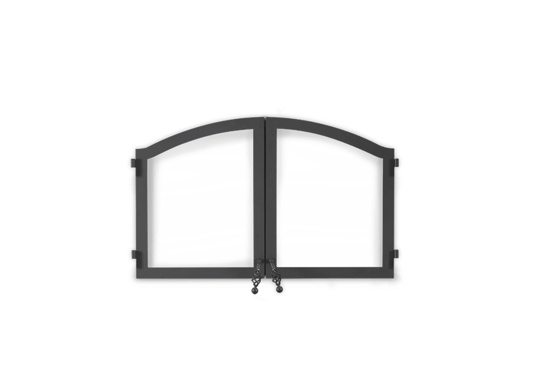 Napoleon Arched Black Double Doors - H335-1K