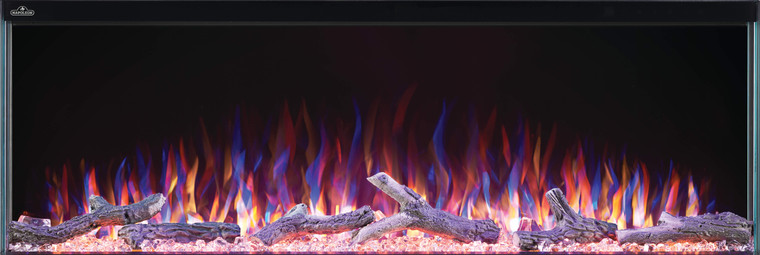 WOLF STEEL Napoleon Trivista 3-Sided Electric Fireplace (NEFB50-3SV), 50"