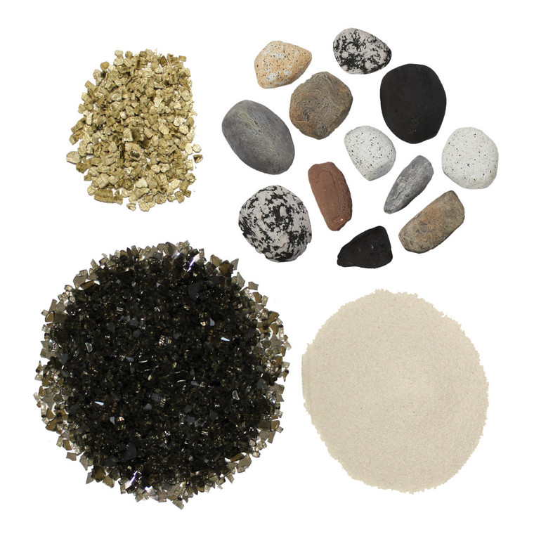 Napoleon Shore Fire Kit, Mixture of Rocks, Sand, Vermiculite & Glass - SFKM