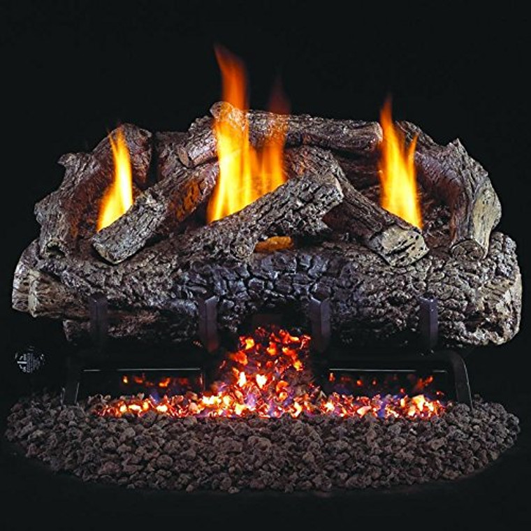 Peterson Real Fyre 30" Charred Frontier Oak Log Set - CHFR-30 + G10-24/30