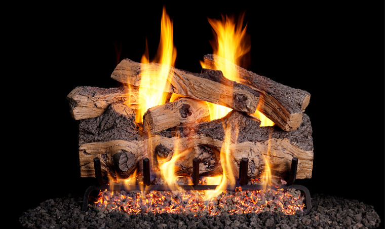 Peterson Real Fyre 24" Gnarled Split Oak Designer Log Set - GSO-24 + G4-24P