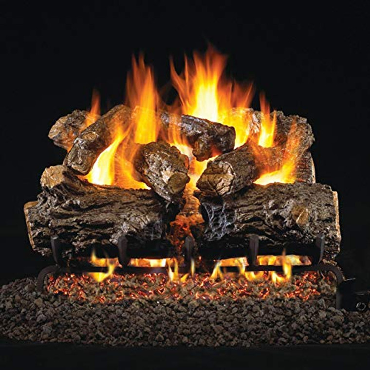 Peterson Real Fyre 18" Burnt Rustic Oak Gas Log Set - HCHR-18/20_G4-18/20