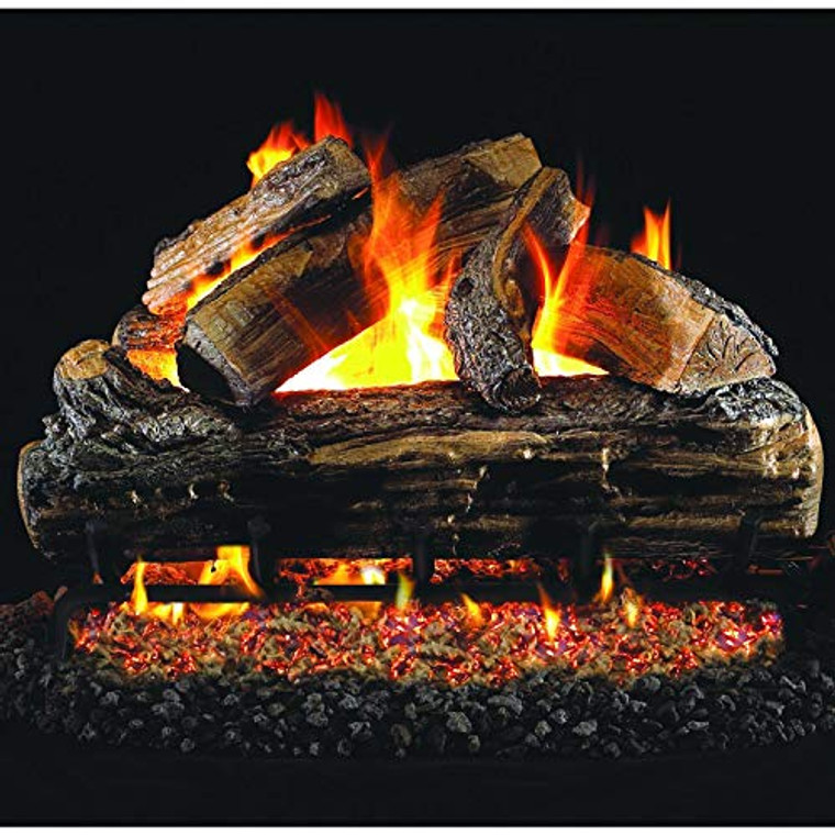 Peterson Real Fyre 18" Split Oak Outdoor Gas Log Set - S-18_G45-18/20-SS