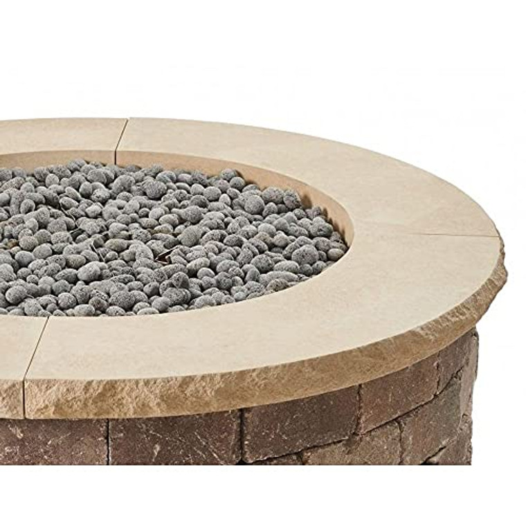 The Outdoor GreatRoom Round Bronson 1/4-Pc Concrete Top - Limestone Tan