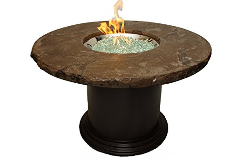 The Outdoor GreatRoom MNB-48-DIN-K Round Colonial Table Marble Top, 30"